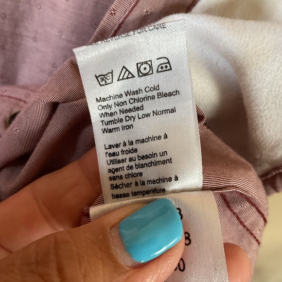 Ecoths Western Organic Cotton Shirt Button Down Snap Red Short Sleeve Small - Picture 5 of 10